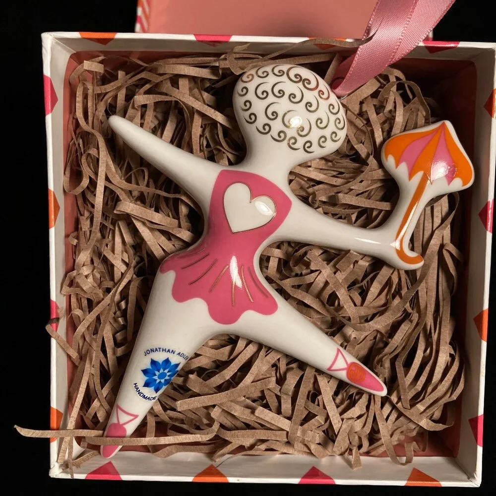 NIB! Jonathan Adler CIRCUS Mrs Acrobat Holiday Ornament / Figurine - RETIRED